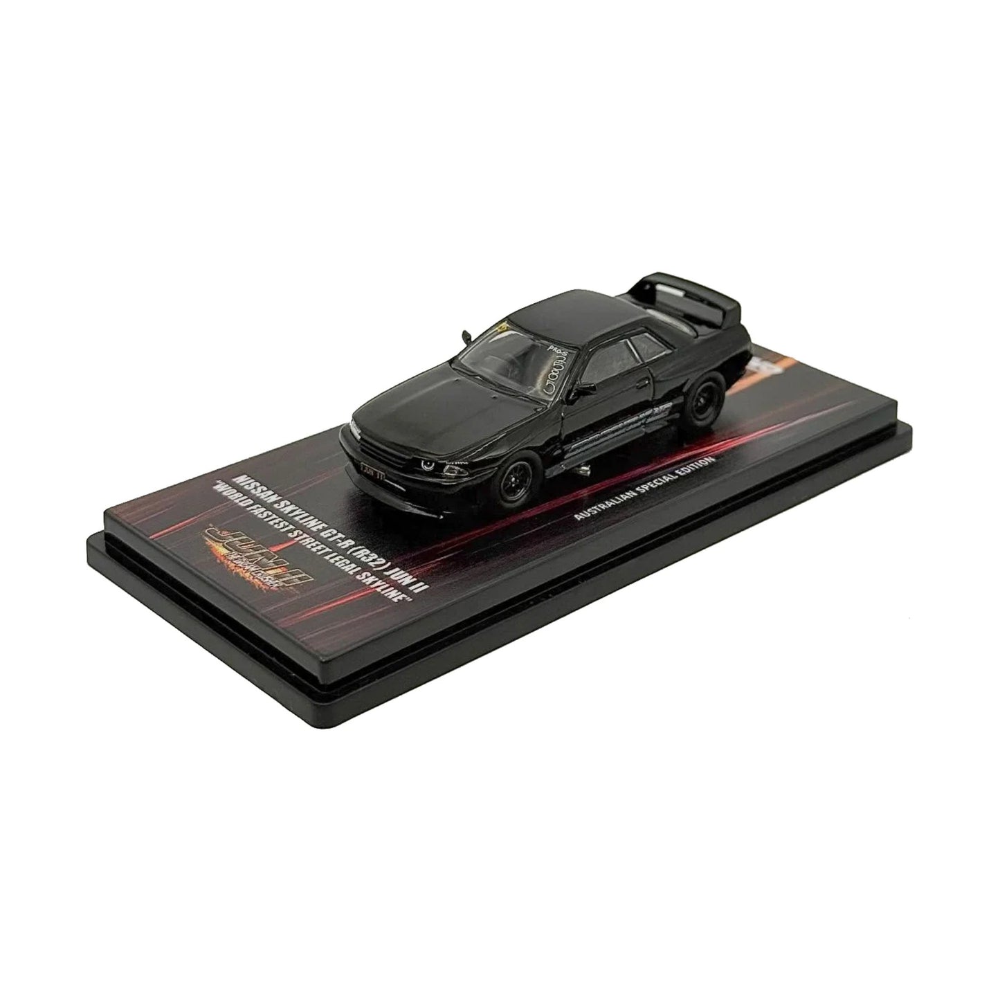 INNO64 - Pre-Order -Nissan Skyline GT-R (R32) JUN II Black "The Dream Crusher" - IN64-R32-JUNII
