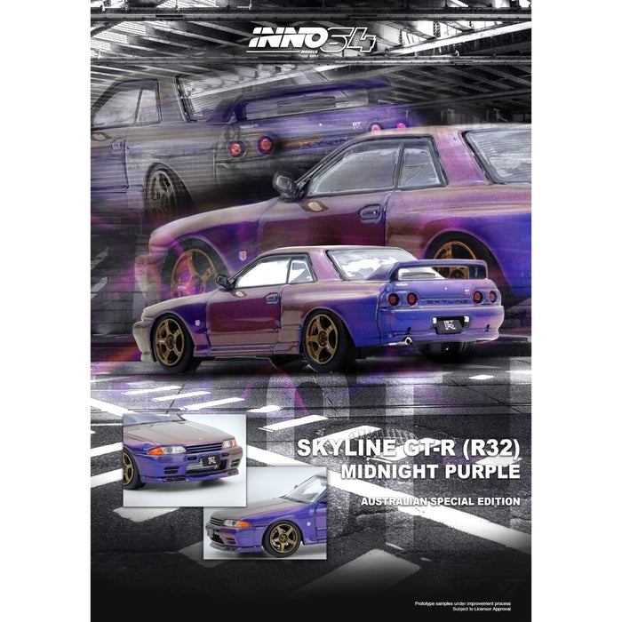 INNO64 - Pre-Order - Nissan Skyline GT-R (R32) Australia Special Edition *Limited Edition* - IN64-R32-MP