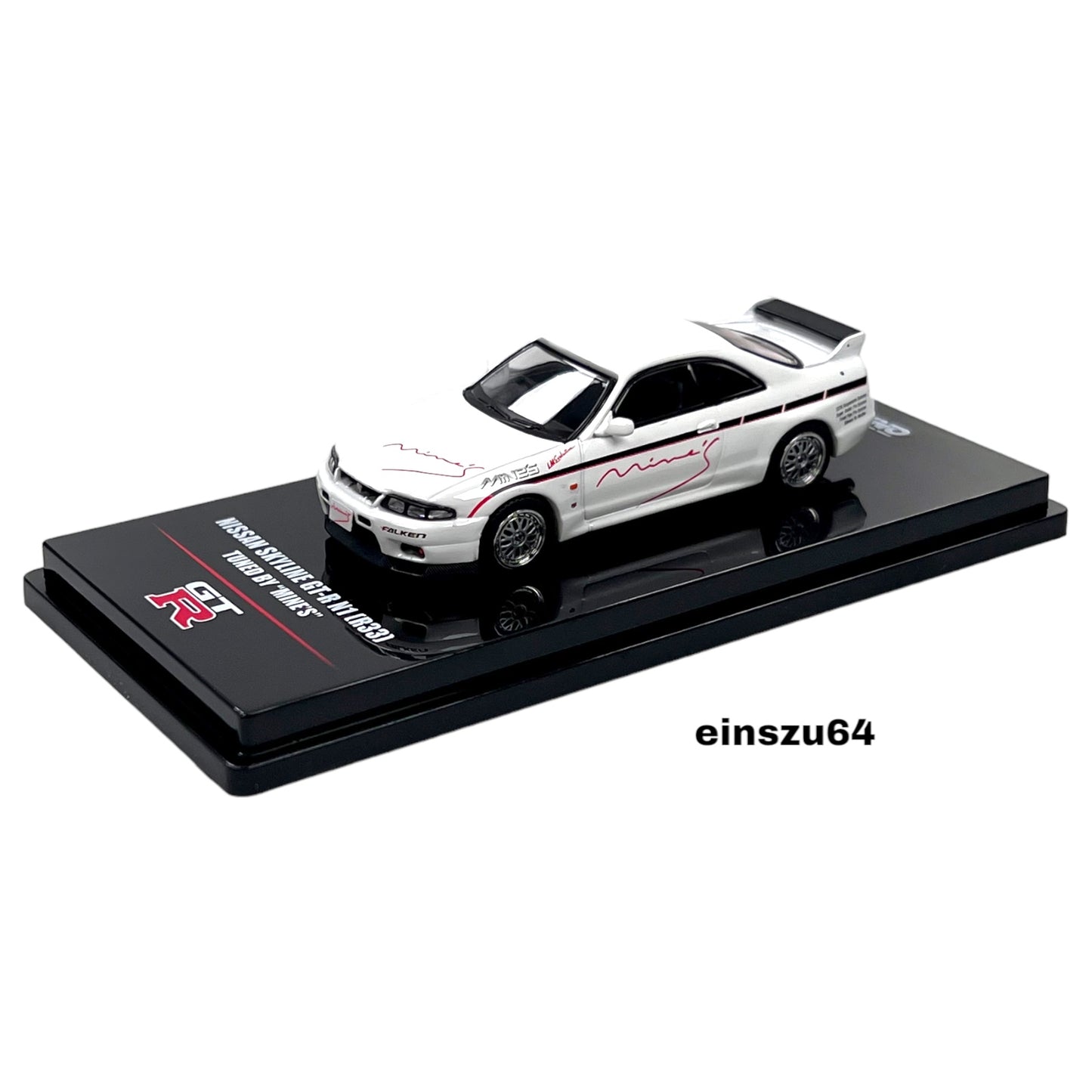 INNO64 - Nissan Skyline GT-R R33 *Tuned by Mines*, white - 1:64 - IN64-R33-MINES