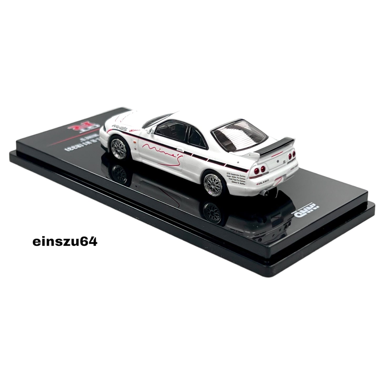 INNO64 - Nissan Skyline GT-R R33 *Tuned by Mines*, white - 1:64 - IN64-R33-MINES