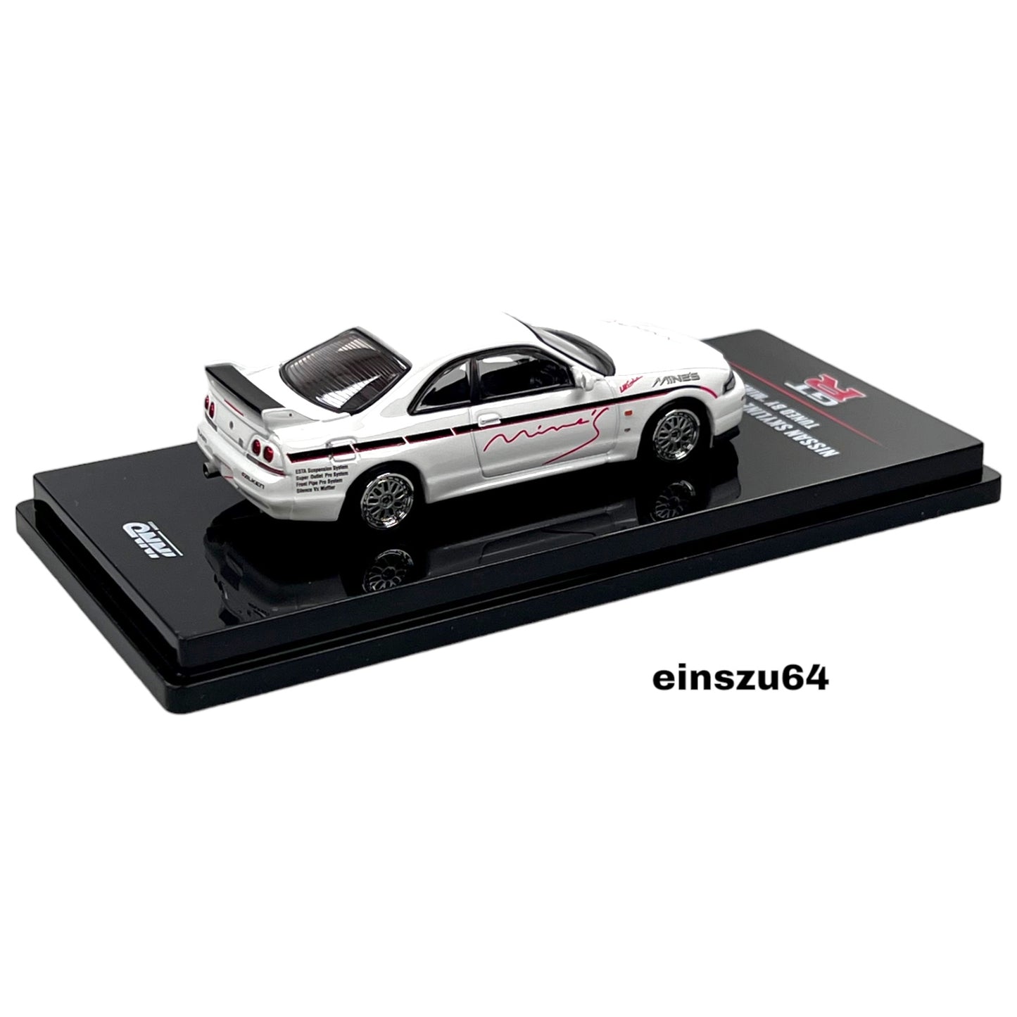 INNO64 - Nissan Skyline GT-R R33 *Tuned by Mines*, white - 1:64 - IN64-R33-MINES