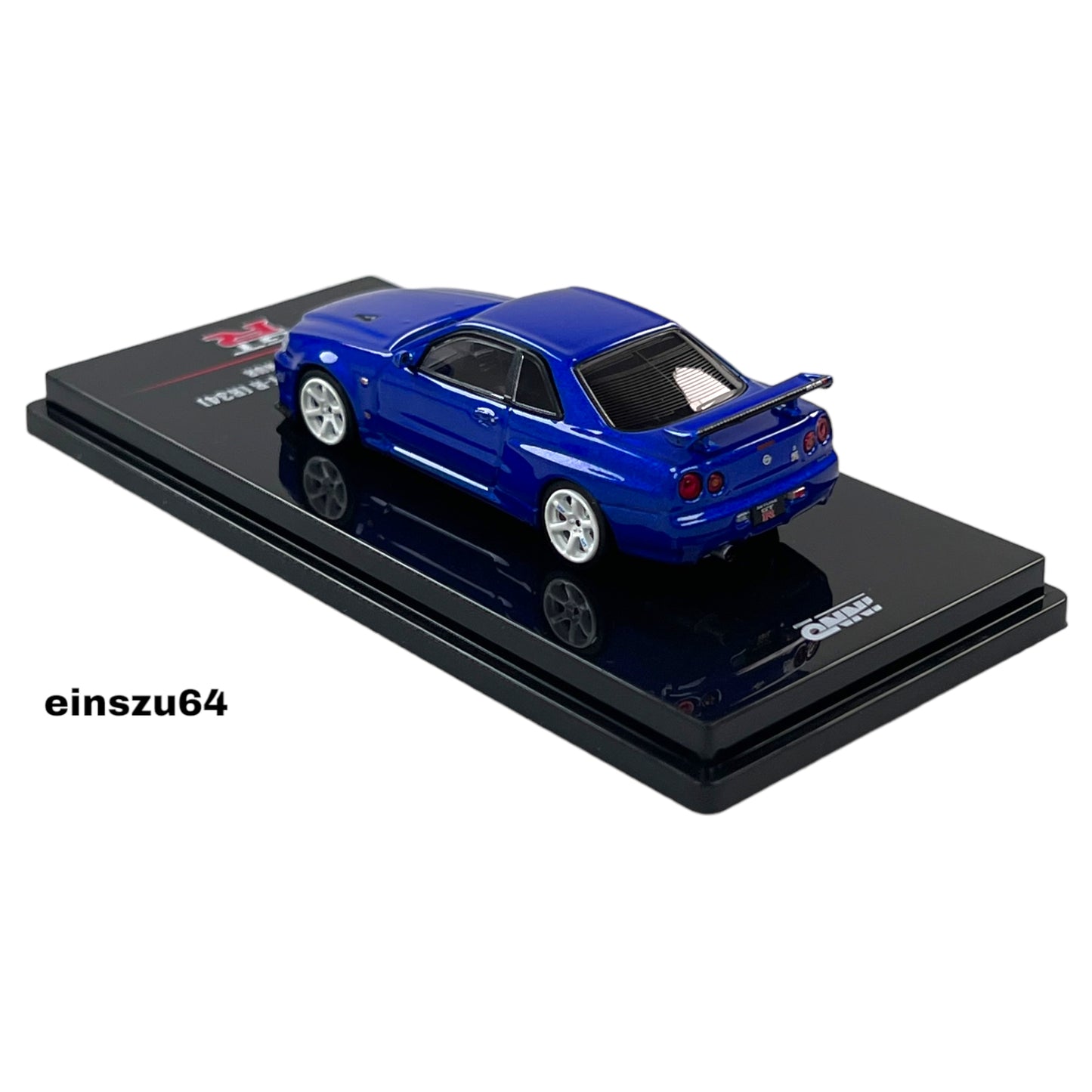 INNO64 - NISSAN SKYLINE GT-R (R34) V-SPEC II NUR, blue - IN64-R34VS-BLU