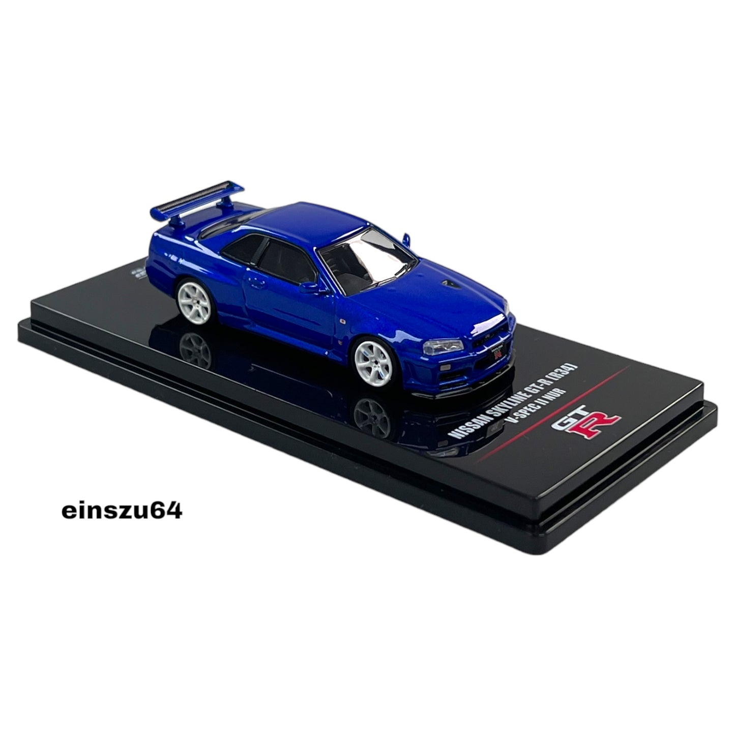 INNO64 - NISSAN SKYLINE GT-R (R34) V-SPEC II NUR, blue - IN64-R34VS-BLU