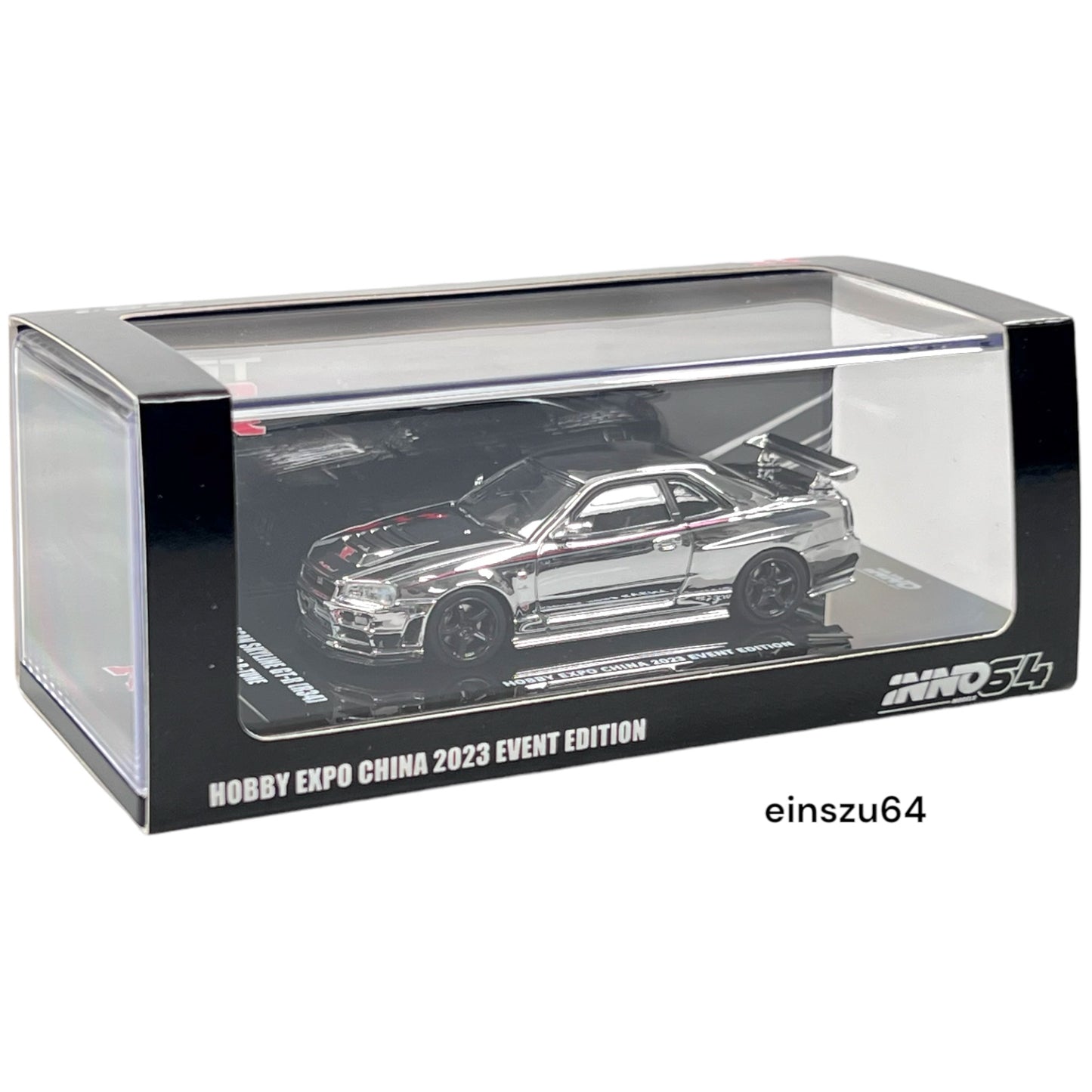 INNO64 - Nissan Skyline GT-R R34 R-Tune silver chrome - IN64-R34RT-SCH - limited Edt.