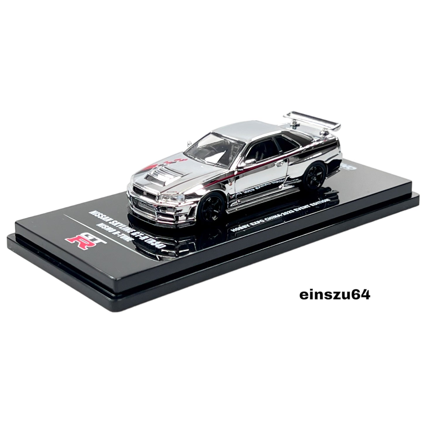 INNO64 - Nissan Skyline GT-R R34 R-Tune silver chrome - IN64-R34RT-SCH - limited Edt.