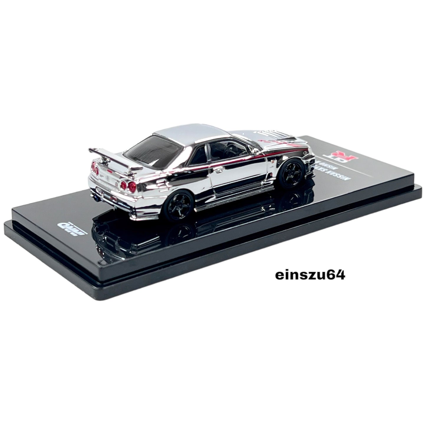 INNO64 - Nissan Skyline GT-R R34 R-Tune silver chrome - IN64-R34RT-SCH - limited Edt.