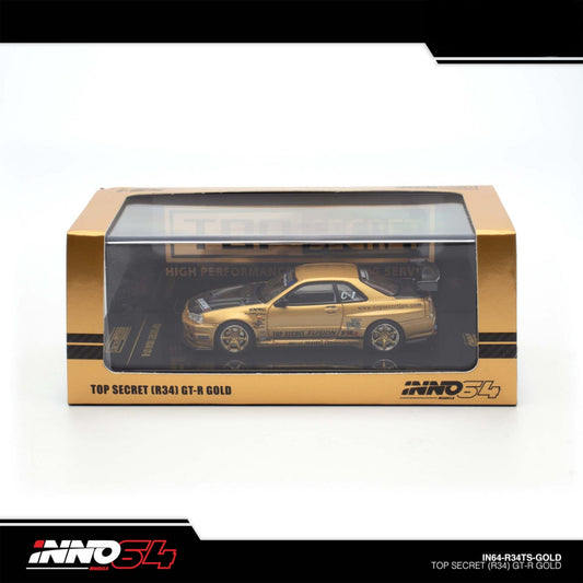 INNO64 - TOP SECRET Nissan Skyline R34 GT-R Gold - IN64-R34TS-GOLD