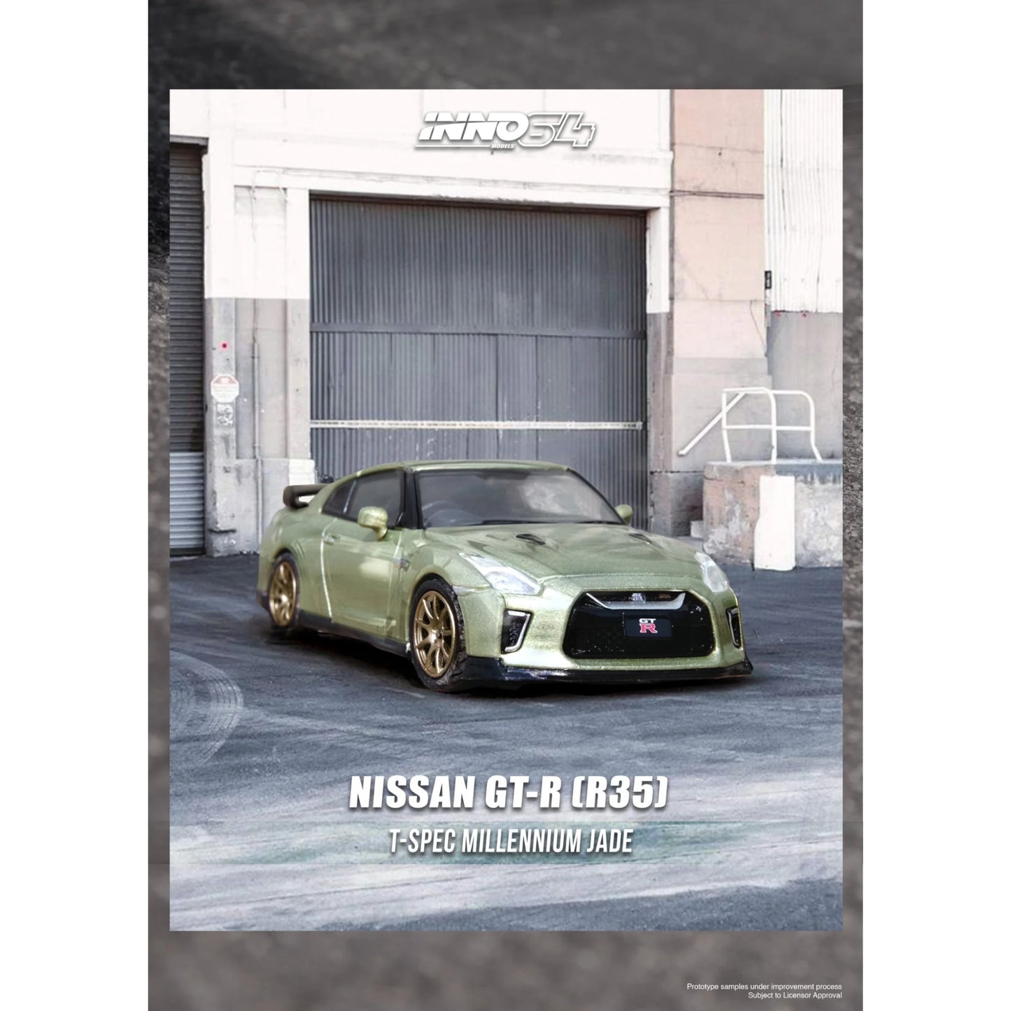INNO64 - Nissan GT-R (R35), millenium jade - 1:64 - IN64-R35-MJADE
