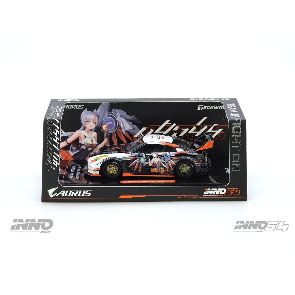 INNO64 - Pre-Order - Nissan GT-R R35 Widebody *AORUS* Limited Edition - IN64-R35LB-AORUS