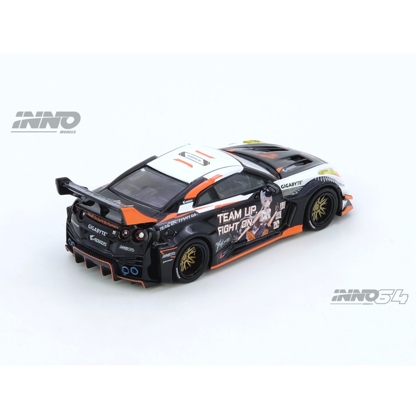 INNO64 - Pre-Order - Nissan GT-R R35 Widebody *AORUS* Limited Edition - IN64-R35LB-AORUS