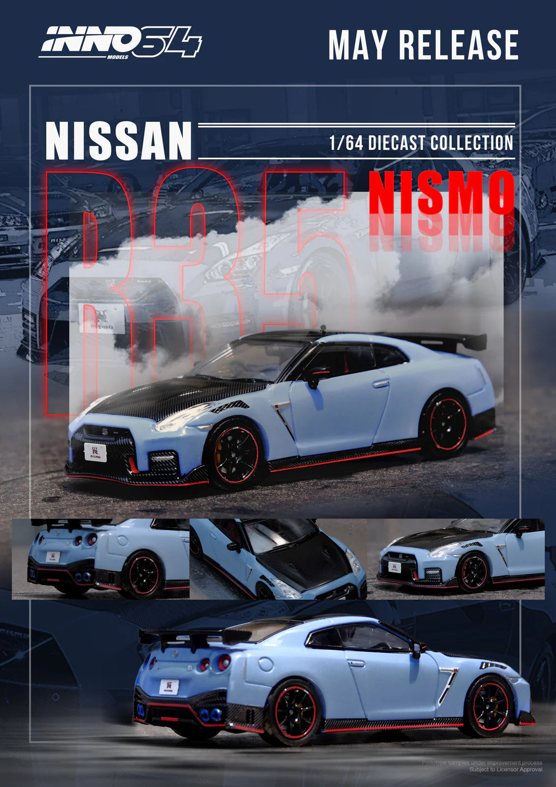 INNO64 - NISSAN GT-R (R35) Nismo - IN64-R35NSE-STGR - 1:64
