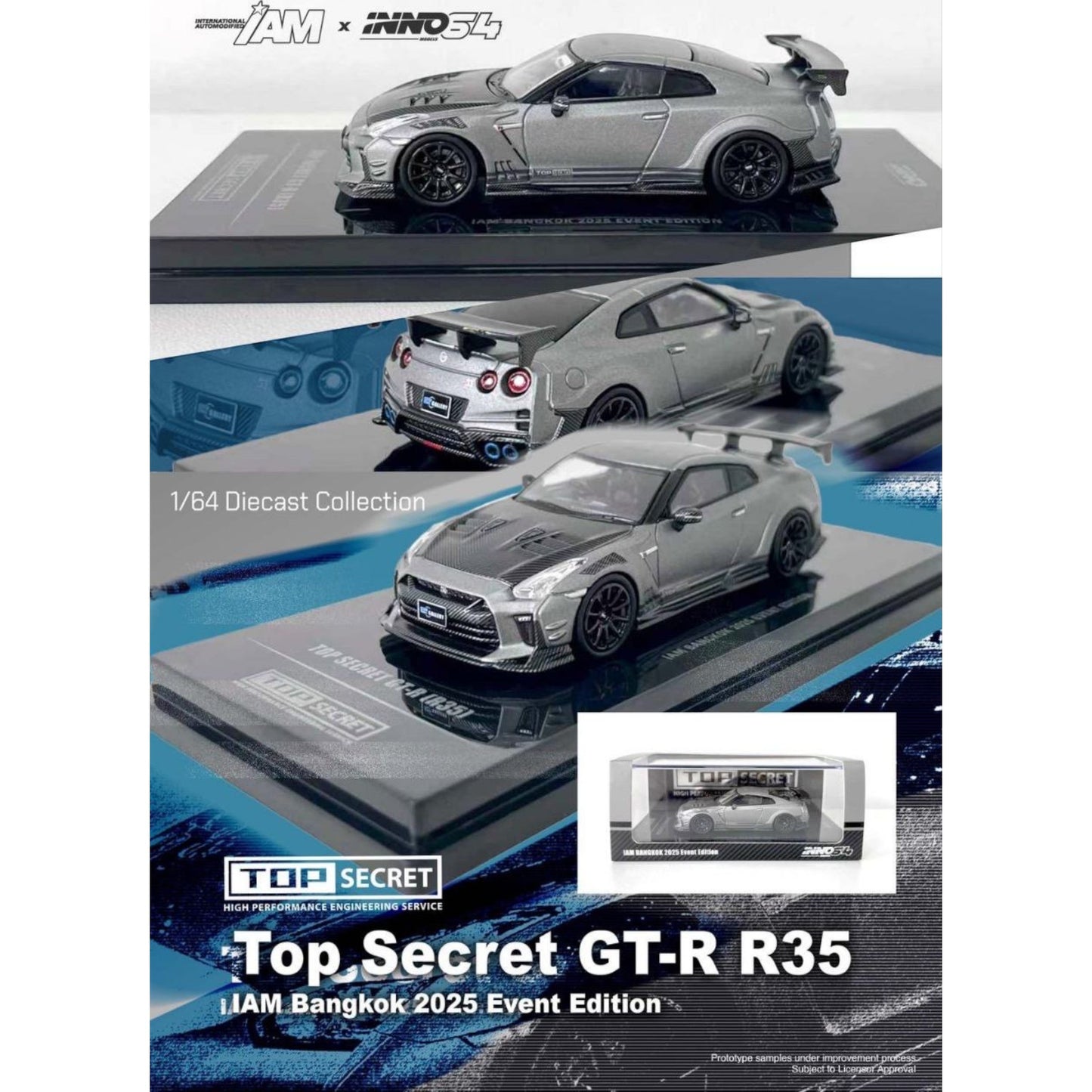 INNO64 - Top Secret Nissan GT-R (R35) IAM  Banghok 2025 Event Edtition - IN64-R35TS-IAMBK25