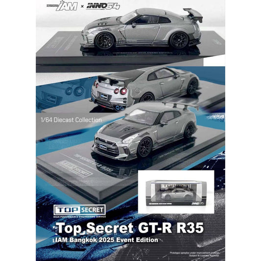 INNO64 - Pre-Order - Top Secret Nissan GT-R (R35) IAM Hong Kong 2025 Event Edtition - IN64-R35TS-IAMBK25