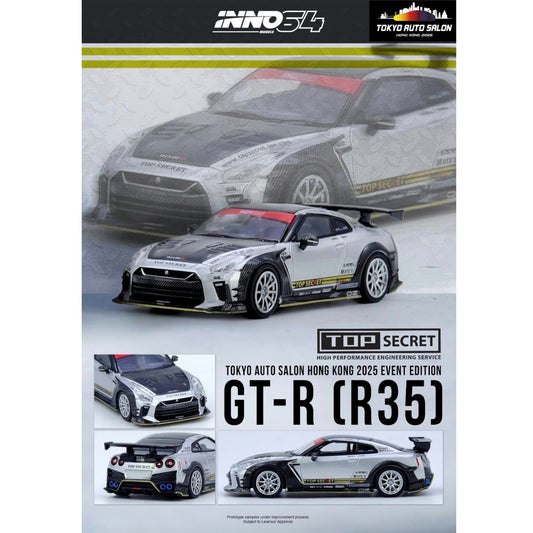 INNO64 - Pre-Order - Top Secret Nissan GT-R (R35) Tokyo Auto Salon Hong Kong 2025 - IN64-R35TS-TASHK25