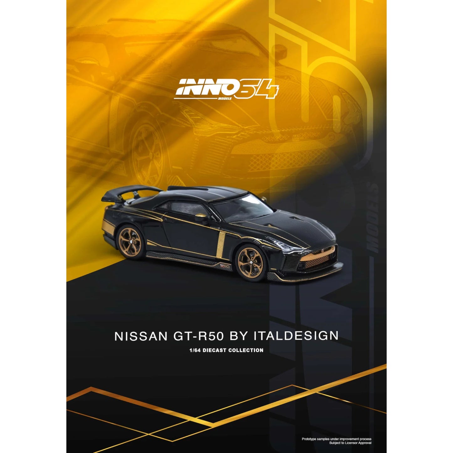 INNO64 - Nissan GT-R50 by ITALDESIGN Black - IN64-R50-BLK
