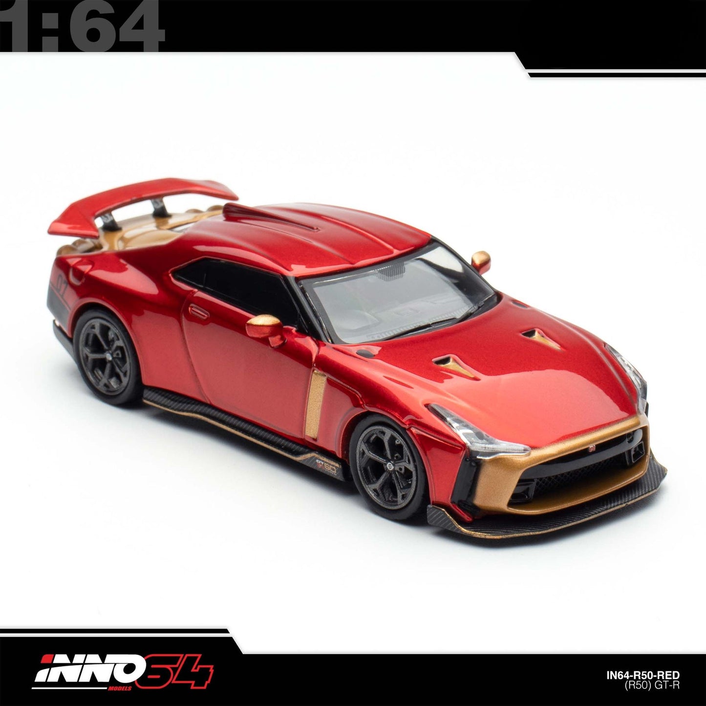 INNO64 - Pre-Order - Nissan R50 GT-R By Italsedign - IN64-R50-RED