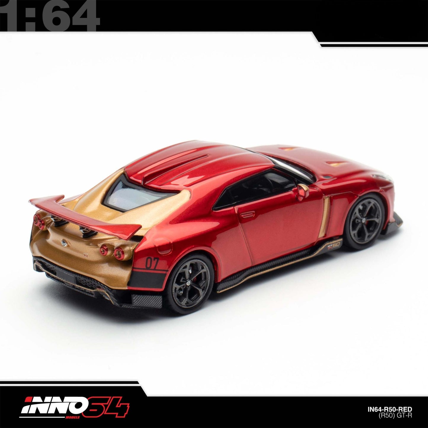 INNO64 - Pre-Order - Nissan R50 GT-R By Italsedign - IN64-R50-RED