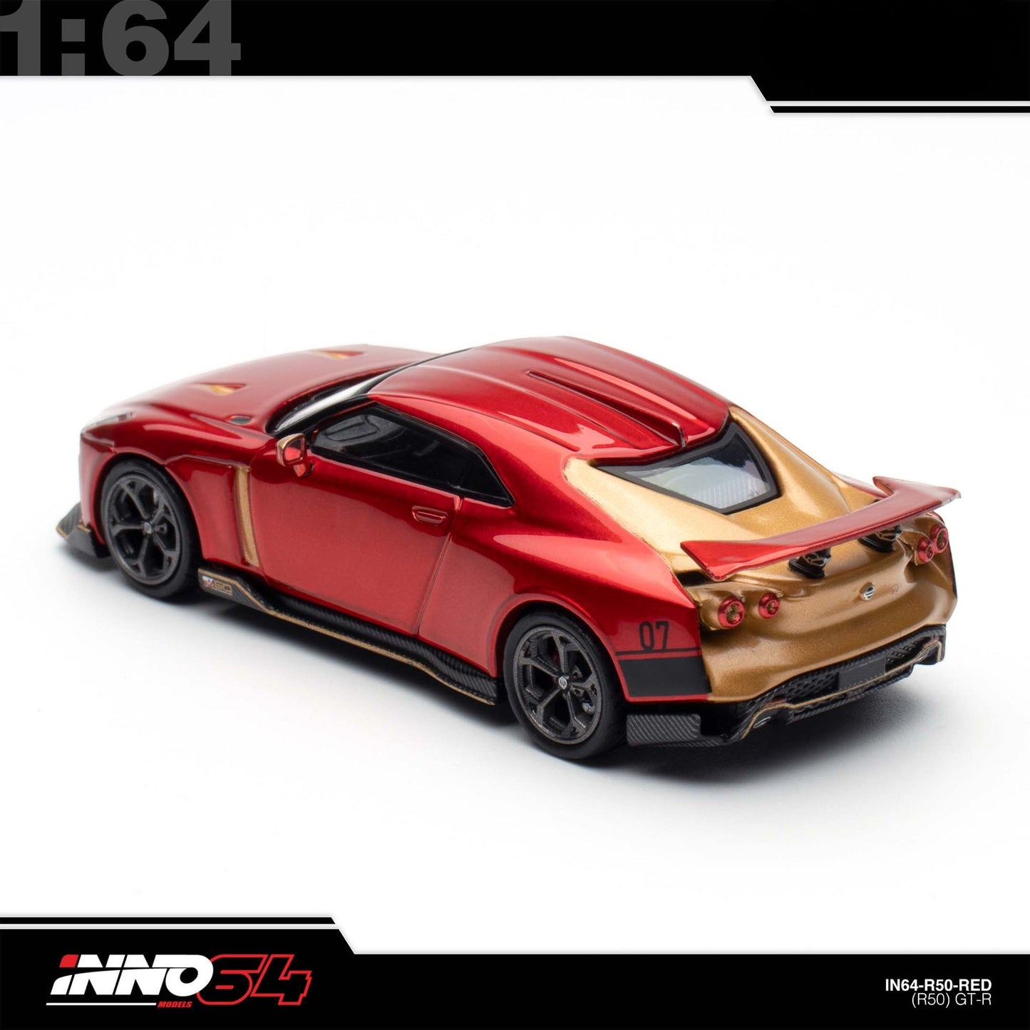 INNO64 - Pre-Order - Nissan R50 GT-R By Italsedign - IN64-R50-RED