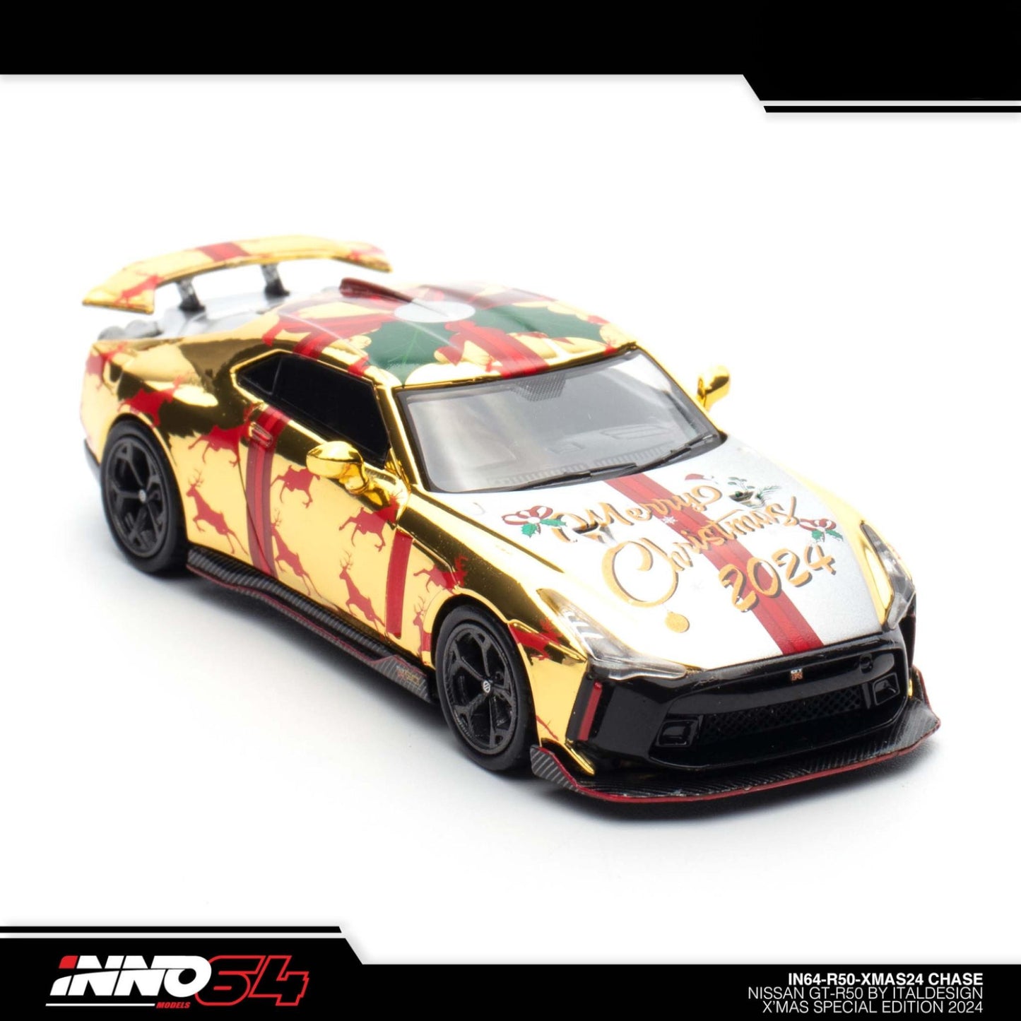 INNO64 - Nissan GT-R50 *XMAS 2024* Edition - IN64-R50-XMAS24 - Chase Car