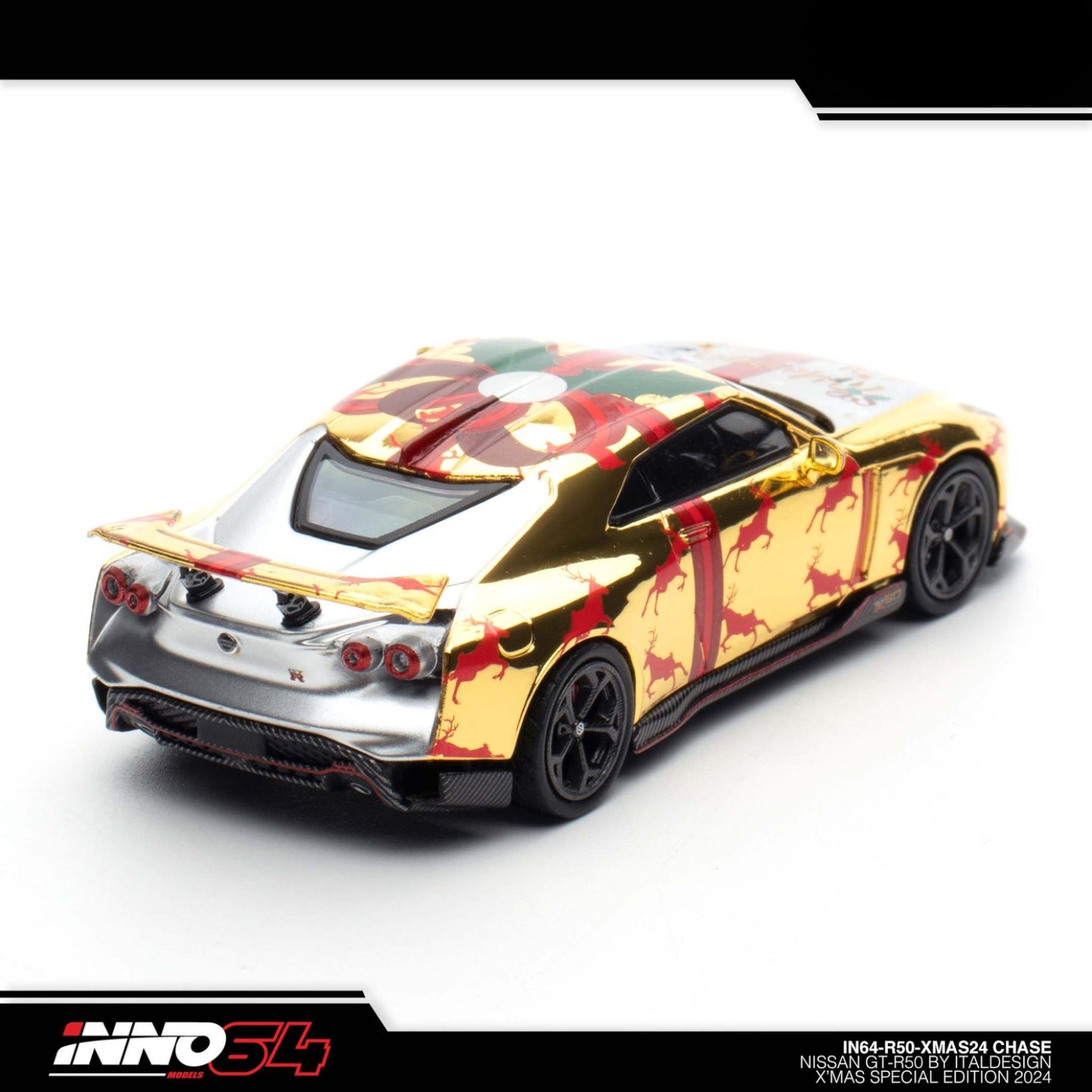 INNO64 - Nissan GT-R50 *XMAS 2024* Edition - IN64-R50-XMAS24 - Chase Car