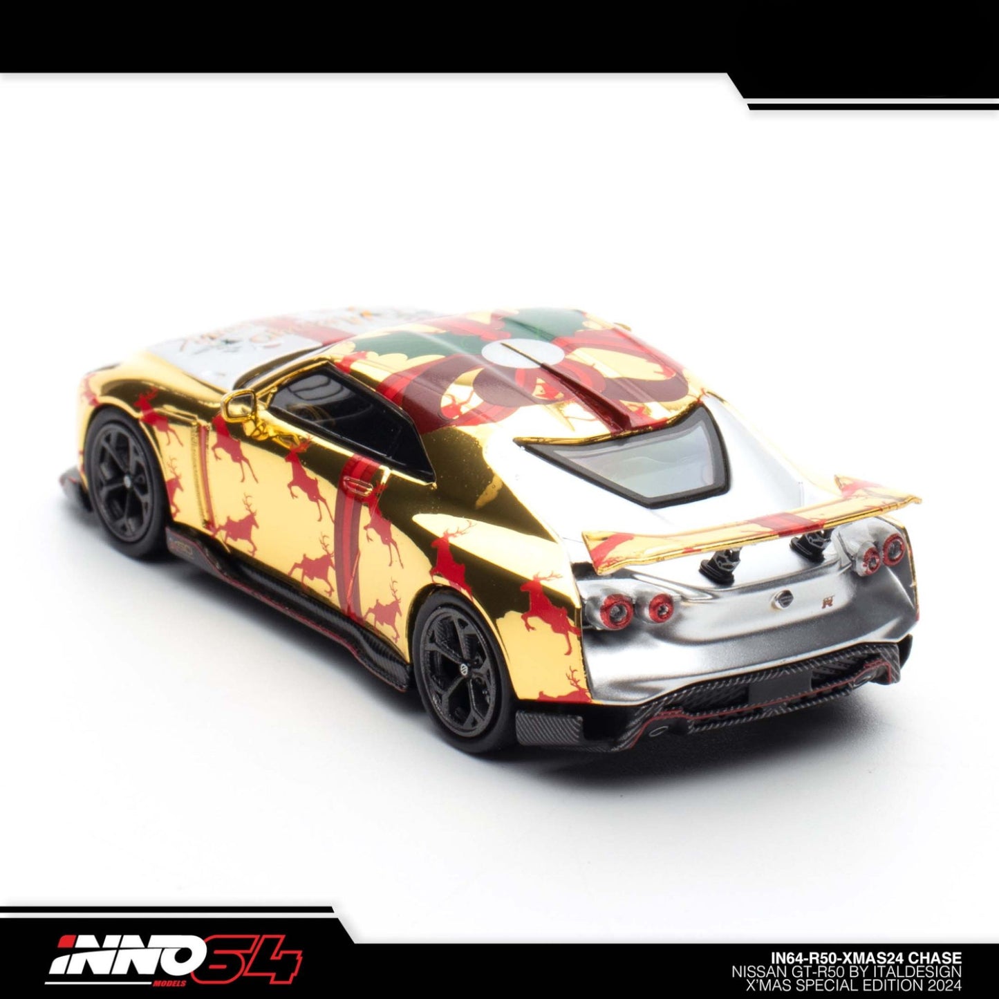 INNO64 - Nissan GT-R50 *XMAS 2024* Edition - IN64-R50-XMAS24 - Chase Car