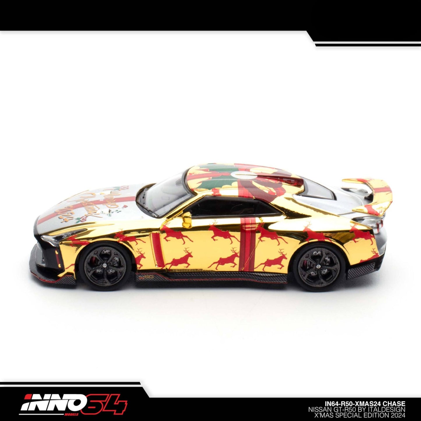 INNO64 - Nissan GT-R50 *XMAS 2024* Edition - IN64-R50-XMAS24 - Chase Car