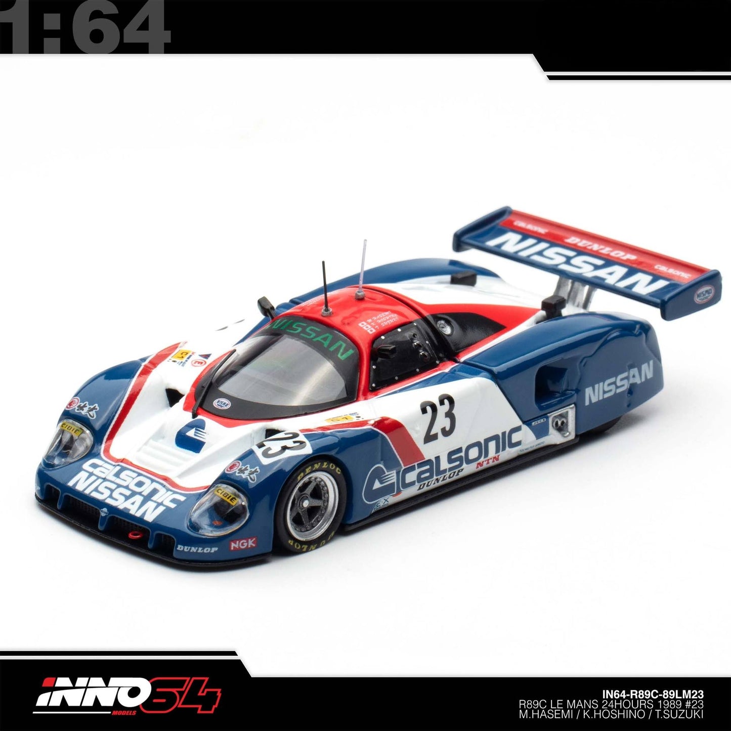 INNO64 - Pre-Order - NISSAN R89C LE MANS 1989 No23 - IN64-R89C-89LM23