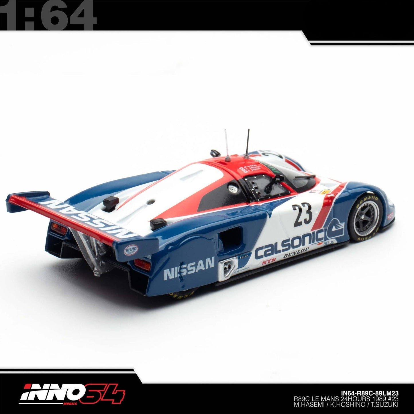 INNO64 - Pre-Order - NISSAN R89C LE MANS 1989 No23 - IN64-R89C-89LM23