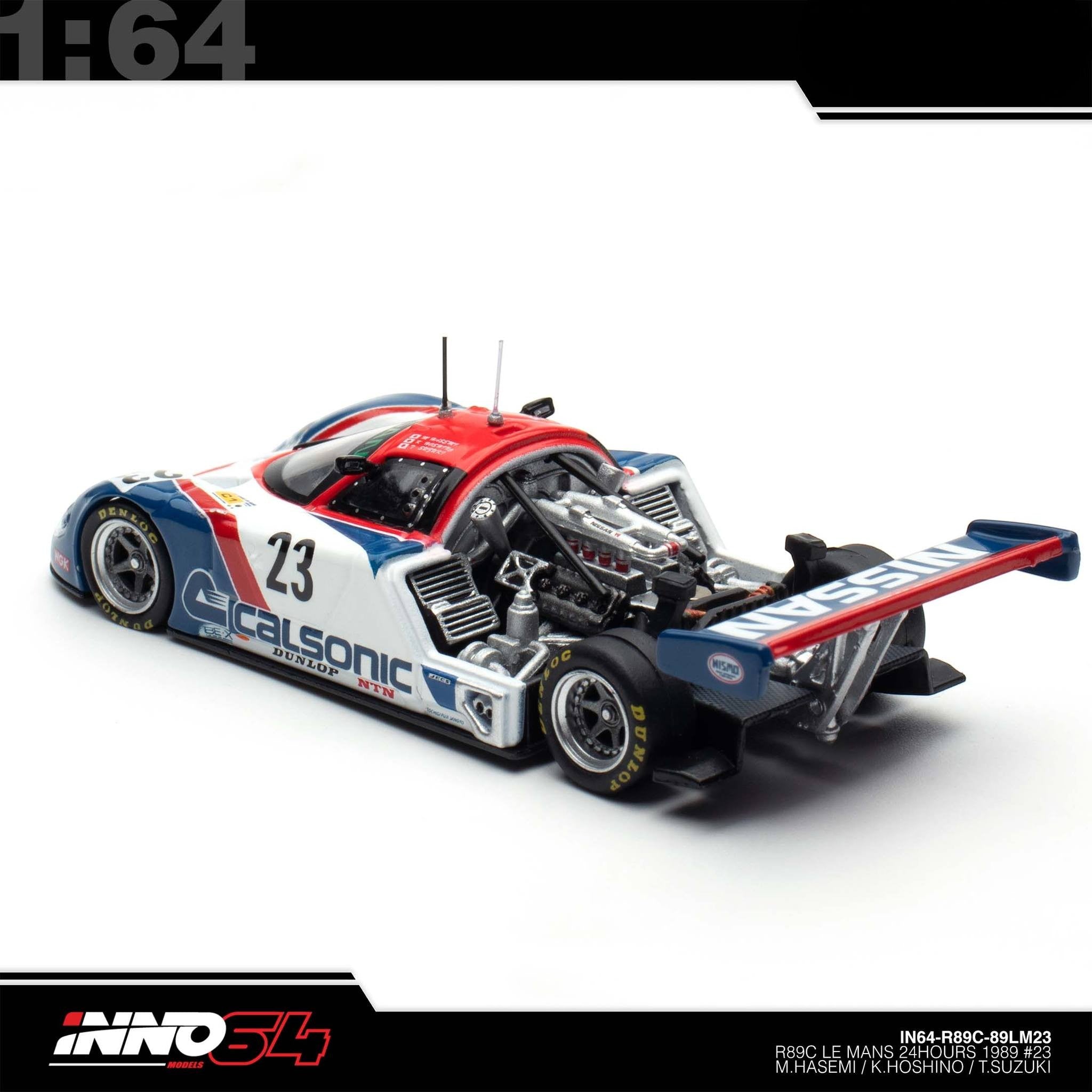 INNO64 - NISSAN R89C LE MANS 1989 No23 - IN64-R89C-89LM23 – einszu64