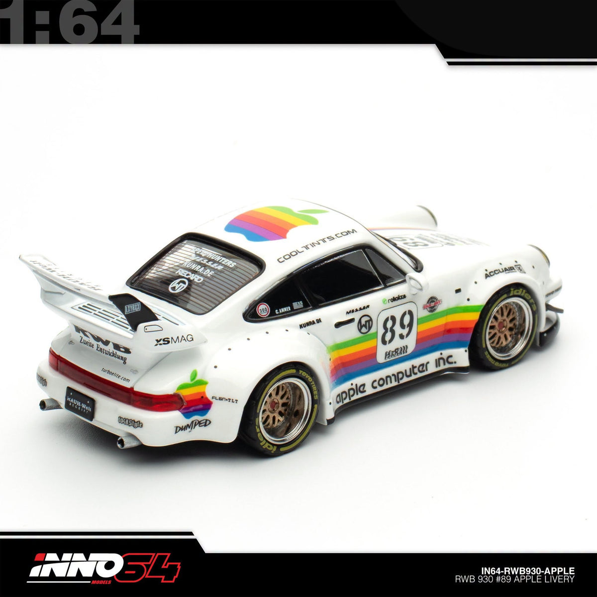 INNO64 - Pre-Order - RWB 930 #89 Apple Livery - IN64-RWB930-APPLE