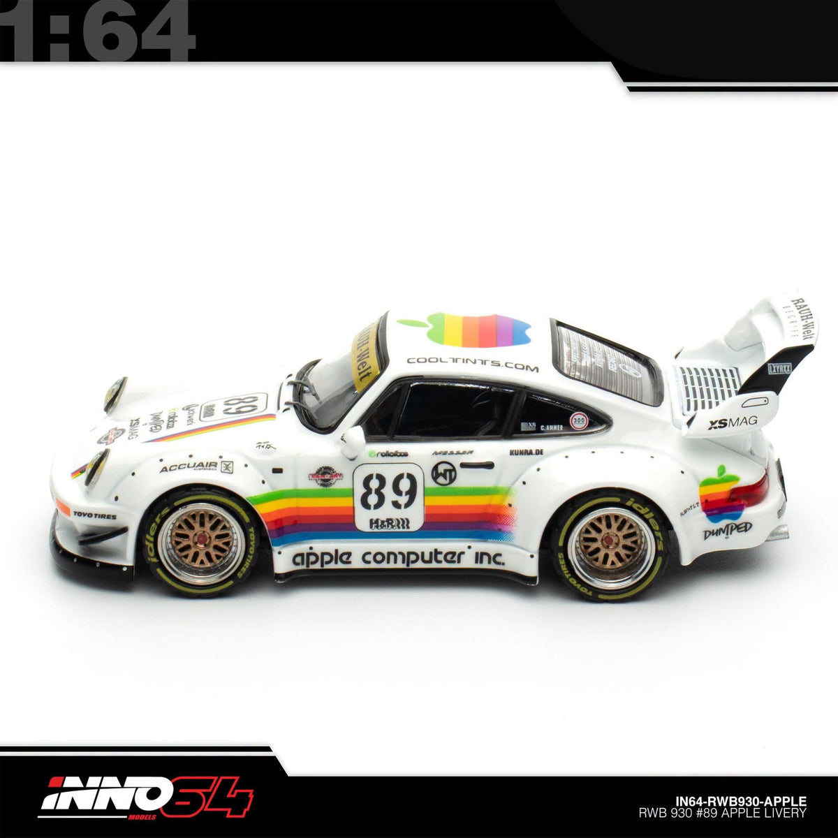 INNO64 - Pre-Order - RWB 930 #89 Apple Livery - IN64-RWB930-APPLE