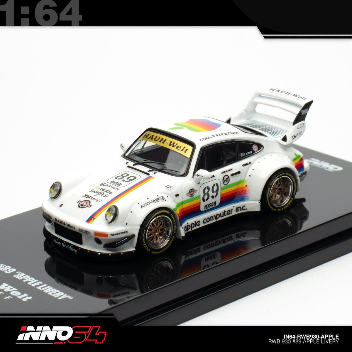 INNO64 - Pre-Order - RWB 930 #89 Apple Livery - IN64-RWB930-APPLE