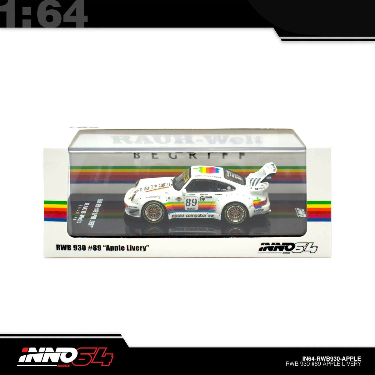 INNO64 - Pre-Order - RWB 930 #89 Apple Livery - IN64-RWB930-APPLE
