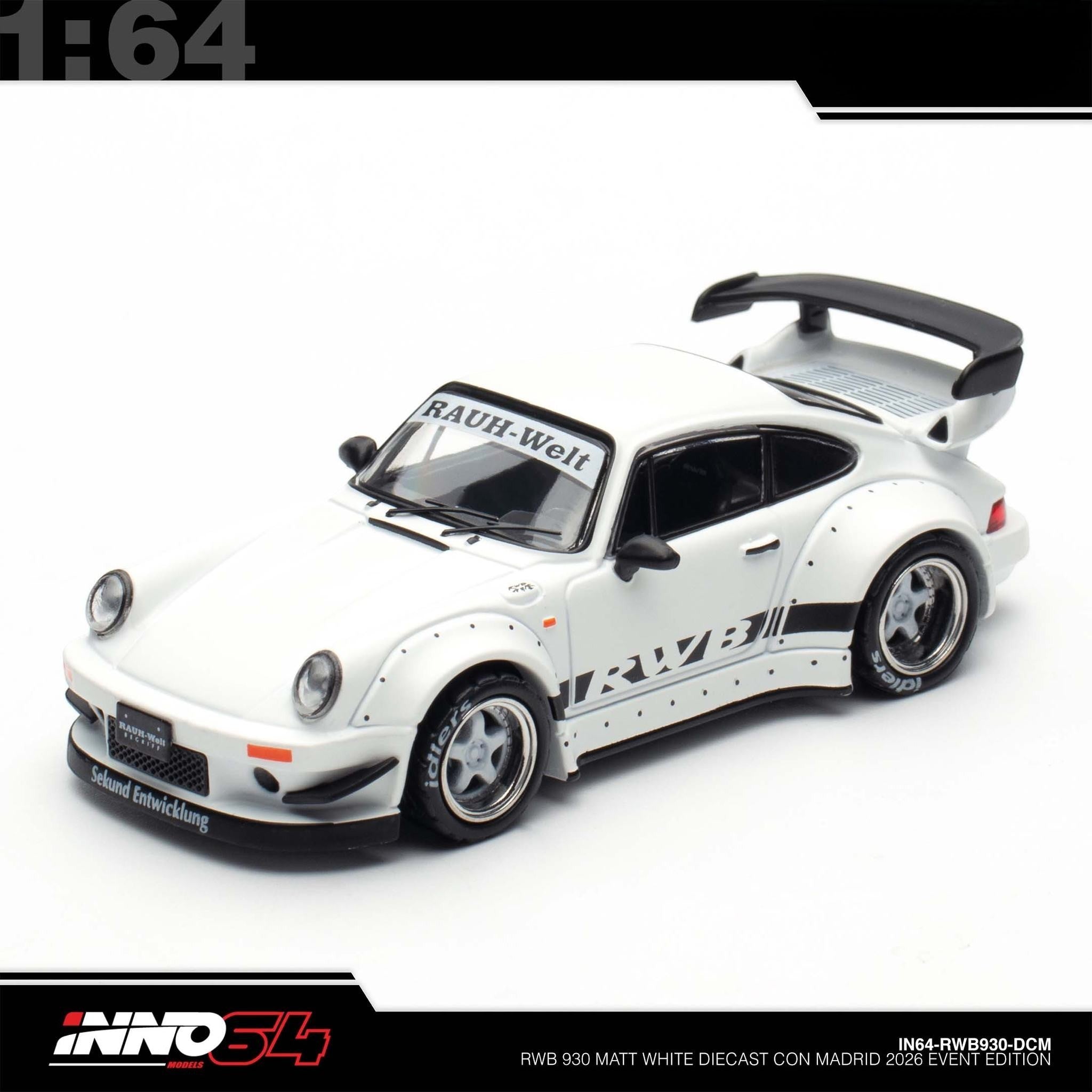 INNO64 - RWB 930 Rauh-Welt - Diecast Con 2026 Madrid - IN64-RWB930-DCM