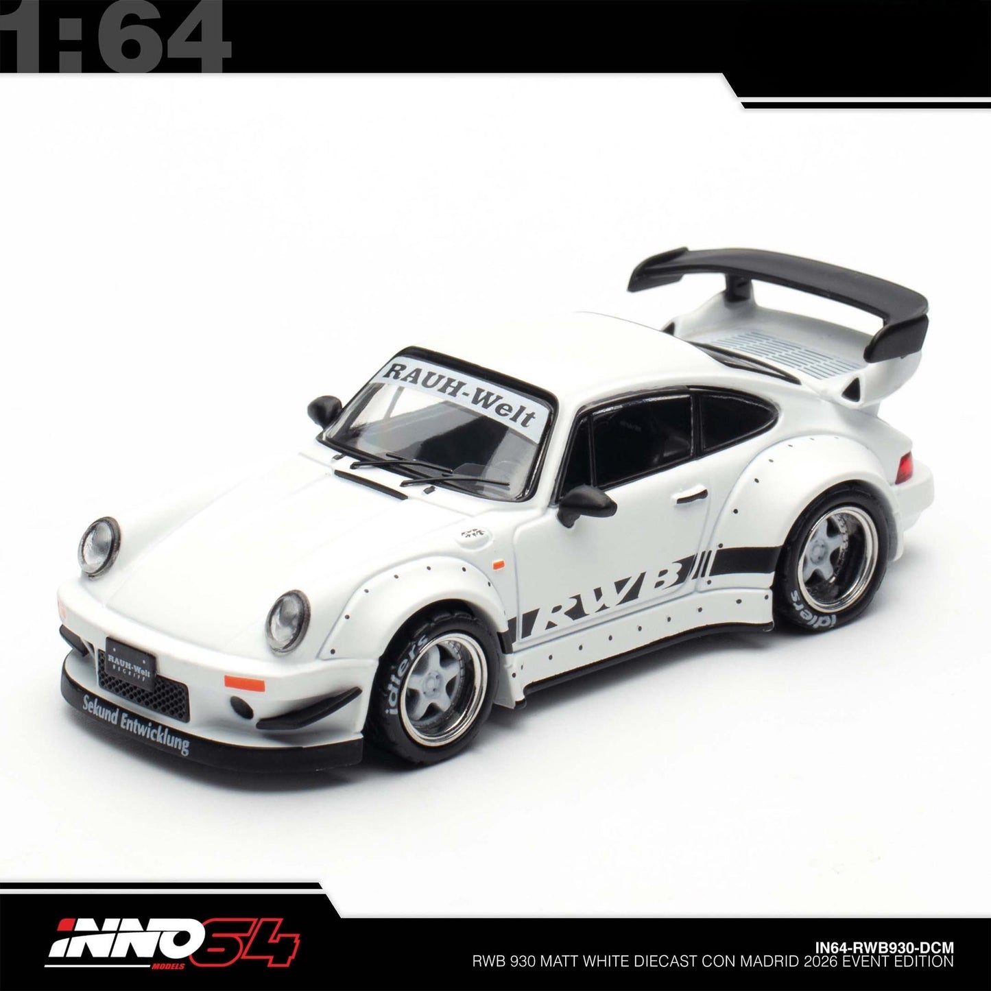 INNO64 - RWB 930 Rauh-Welt - Diecast Con 2026 Madrid - IN64-RWB930-DCM