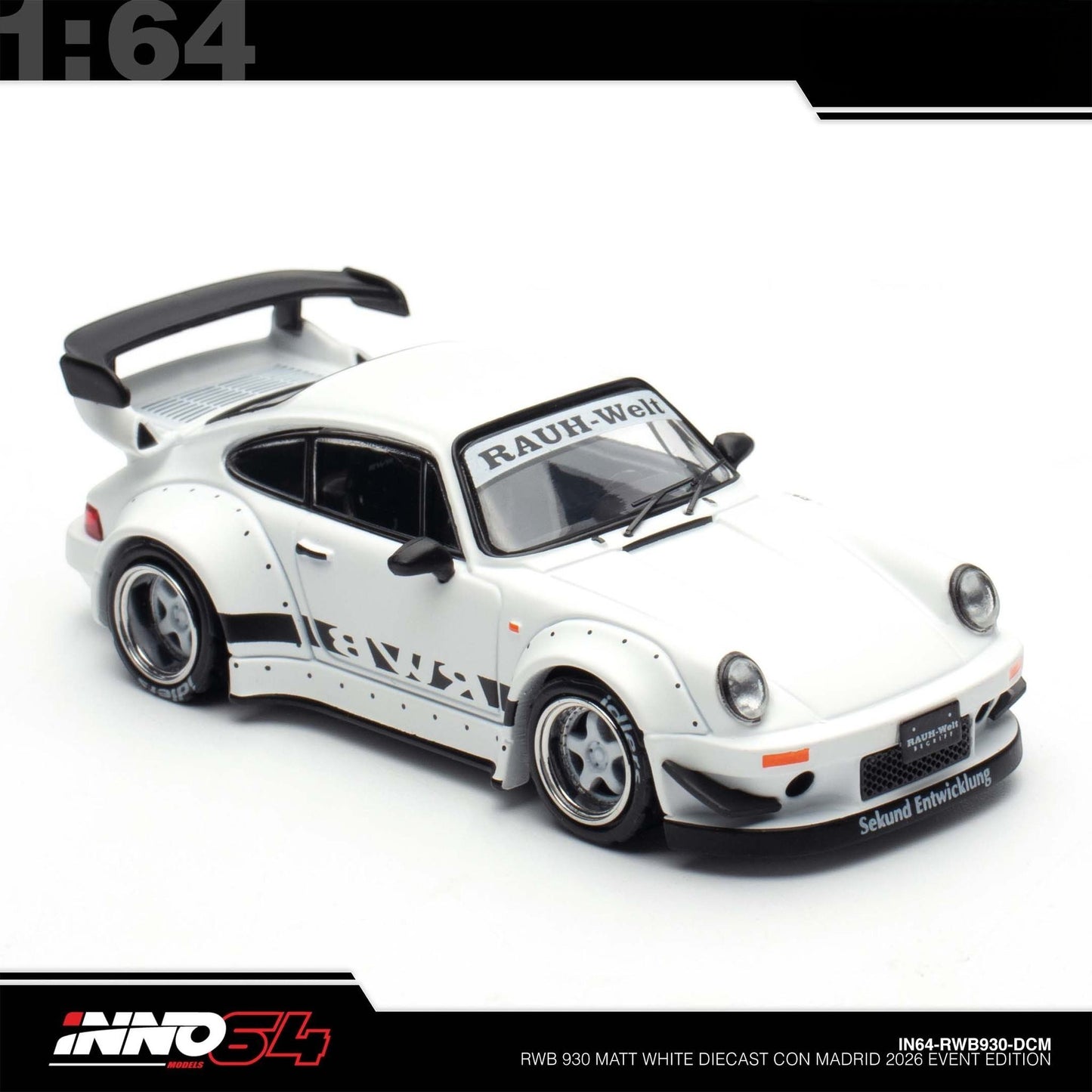 INNO64 - RWB 930 Rauh-Welt - Diecast Con 2026 Madrid - IN64-RWB930-DCM