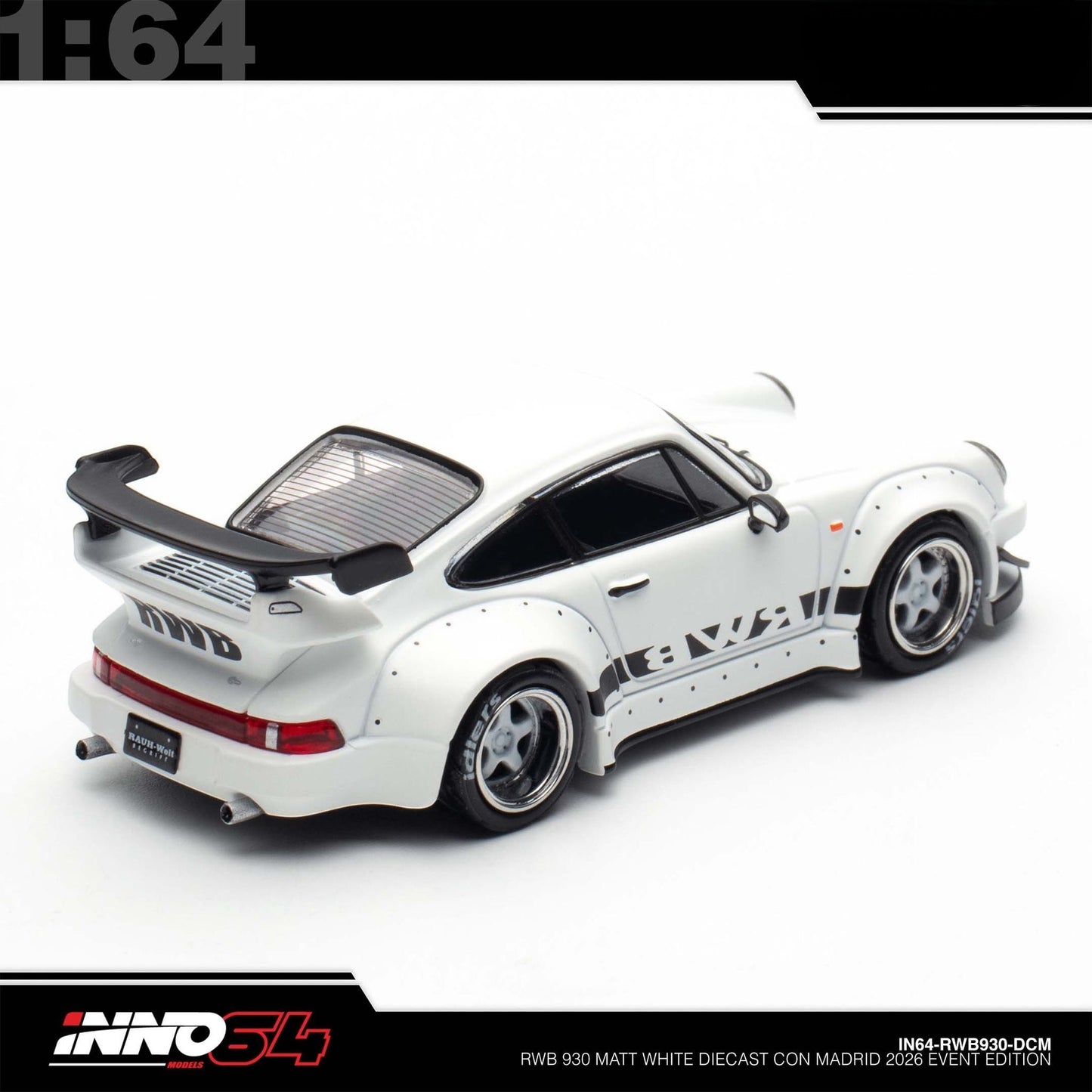 INNO64 - RWB 930 Rauh-Welt - Diecast Con 2026 Madrid - IN64-RWB930-DCM