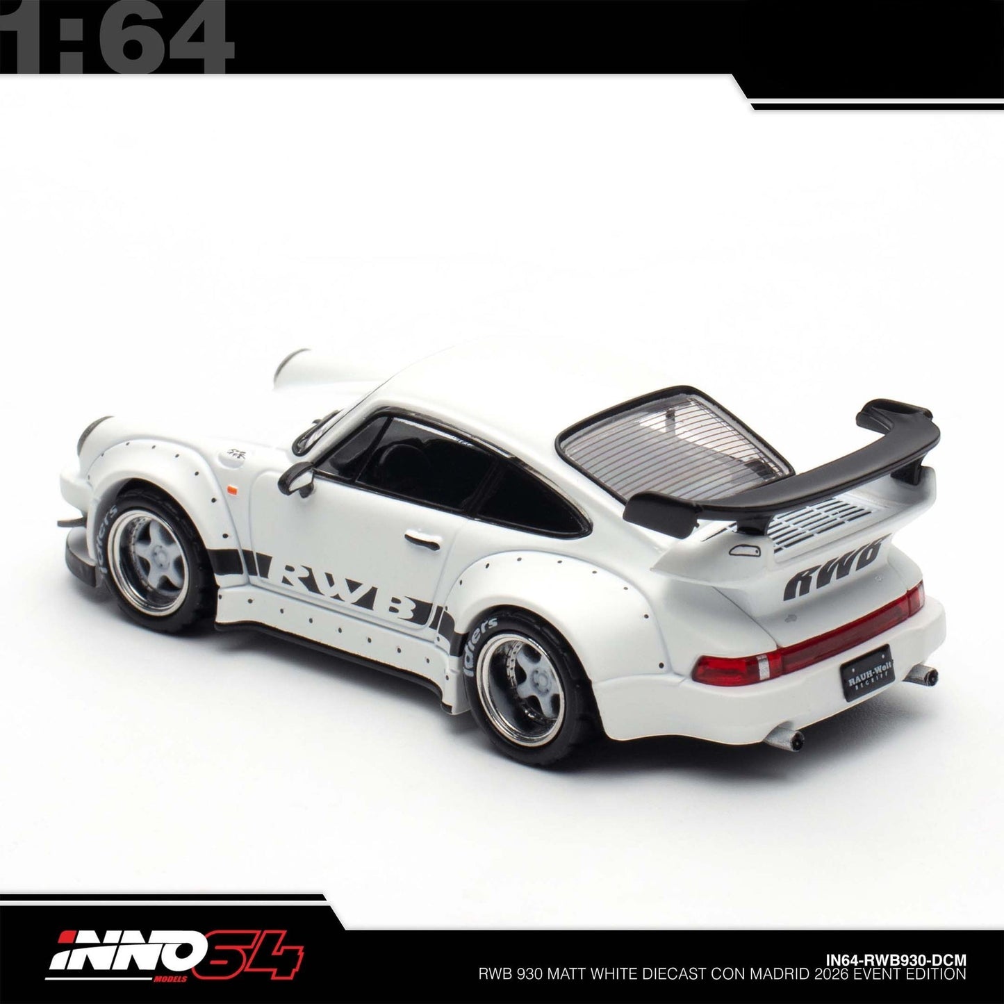 INNO64 - RWB 930 Rauh-Welt - Diecast Con 2026 Madrid - IN64-RWB930-DCM
