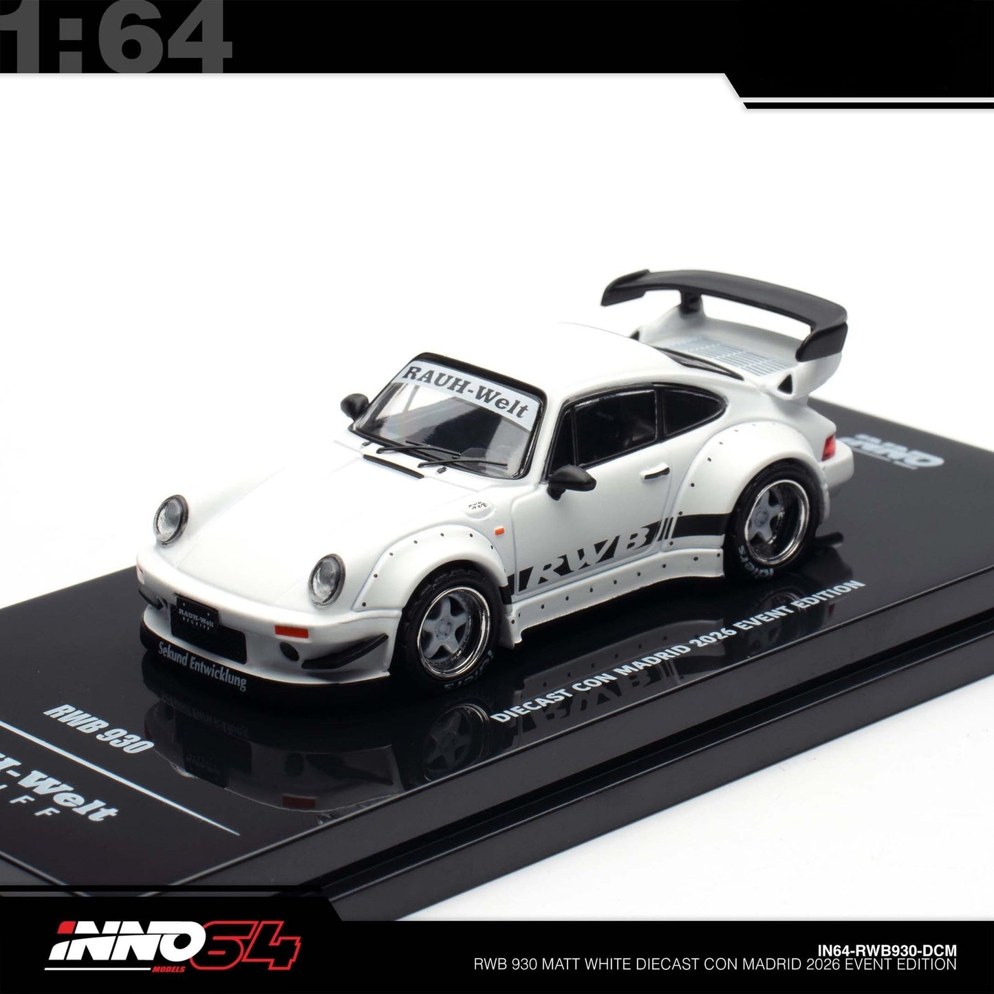 INNO64 - RWB 930 Rauh-Welt - Diecast Con 2026 Madrid - IN64-RWB930-DCM