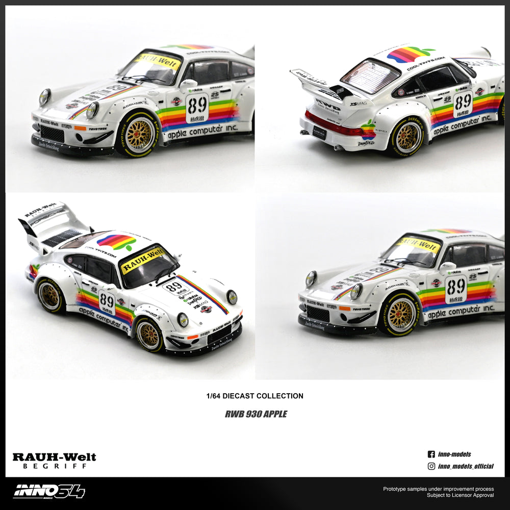 INNO64 - Pre-Order - RWB 930 #89 Apple Livery - IN64-RWB930-APPLE