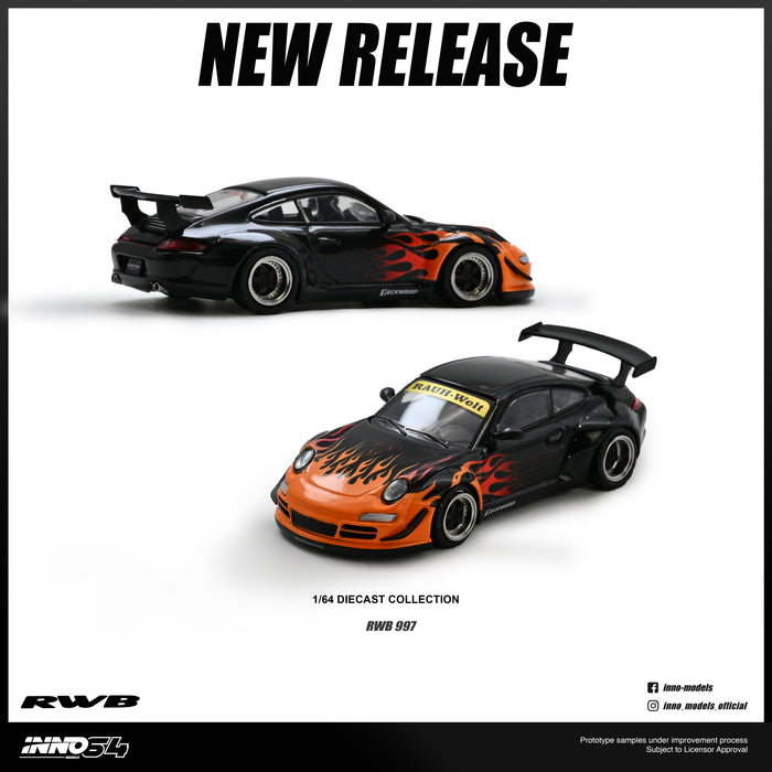 INNO64 - Pre-Order - RWB 997 Orange Burning Flame - IN64-RWB997-OBF