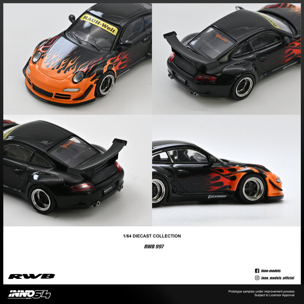 INNO64 - Pre-Order - RWB 997 Orange Burning Flame - IN64-RWB997-OBF