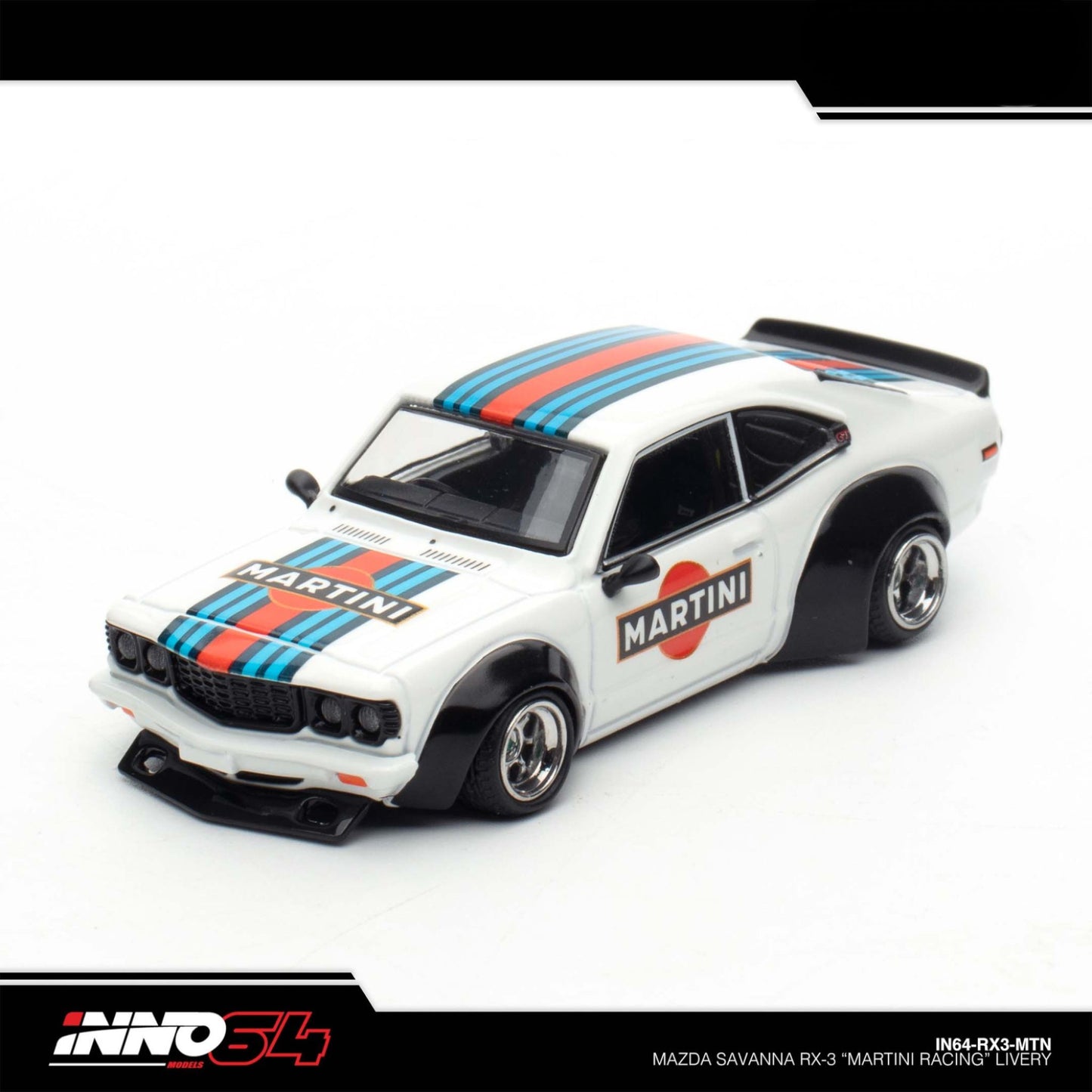 INNO64 - MAZDA SAVANNA RX3 "MARTINI RACING" Livery - IN64-RX3-MTN