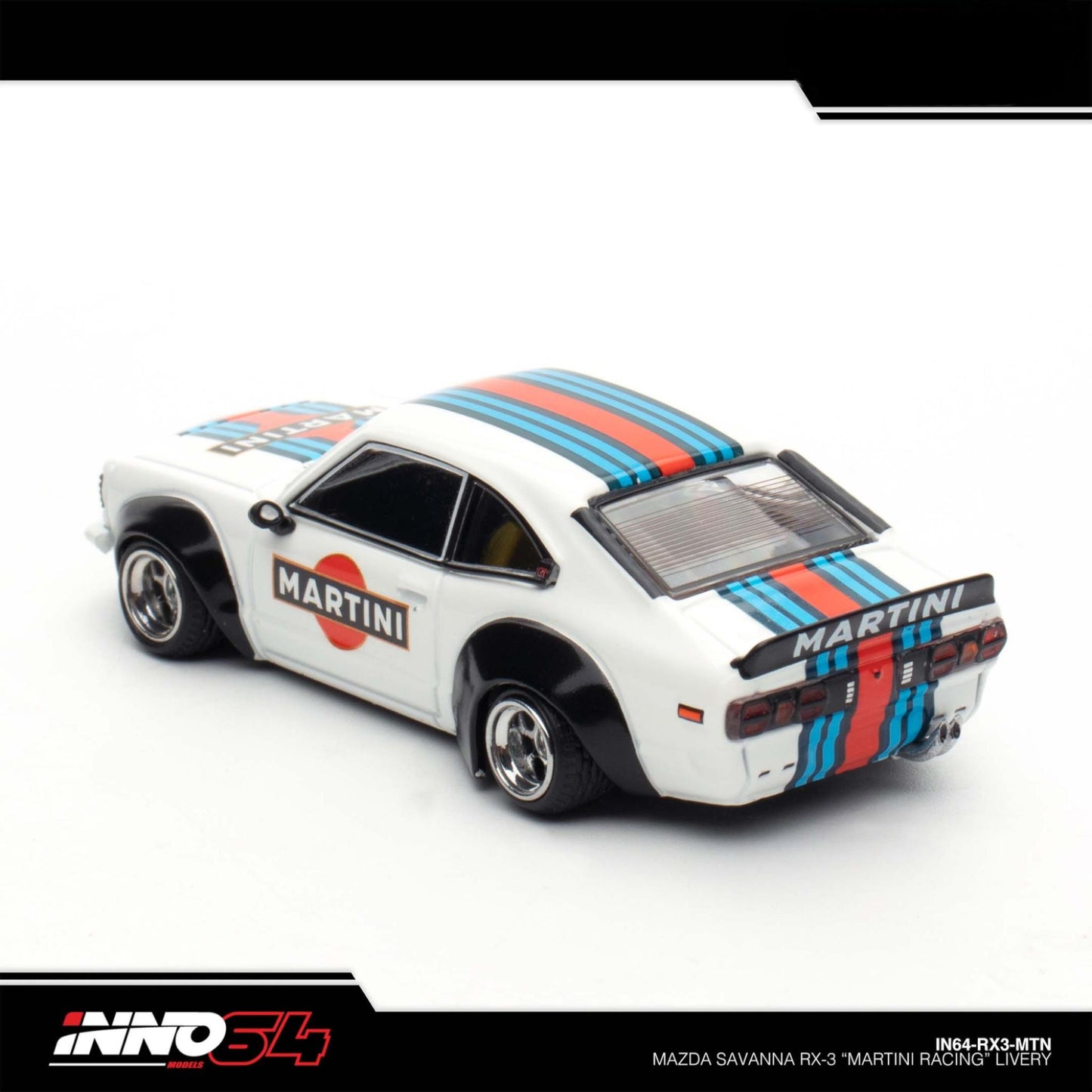 INNO64 - MAZDA SAVANNA RX3 "MARTINI RACING" Livery - IN64-RX3-MTN