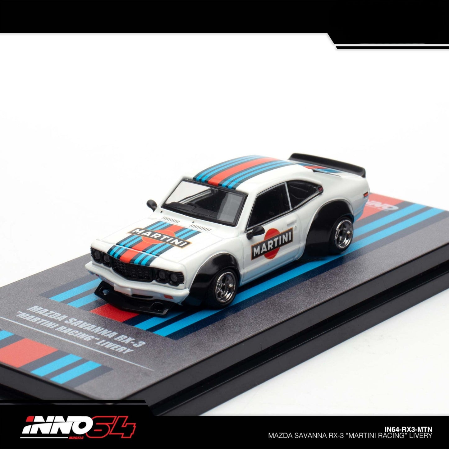 INNO64 - MAZDA SAVANNA RX3 "MARTINI RACING" Livery - IN64-RX3-MTN