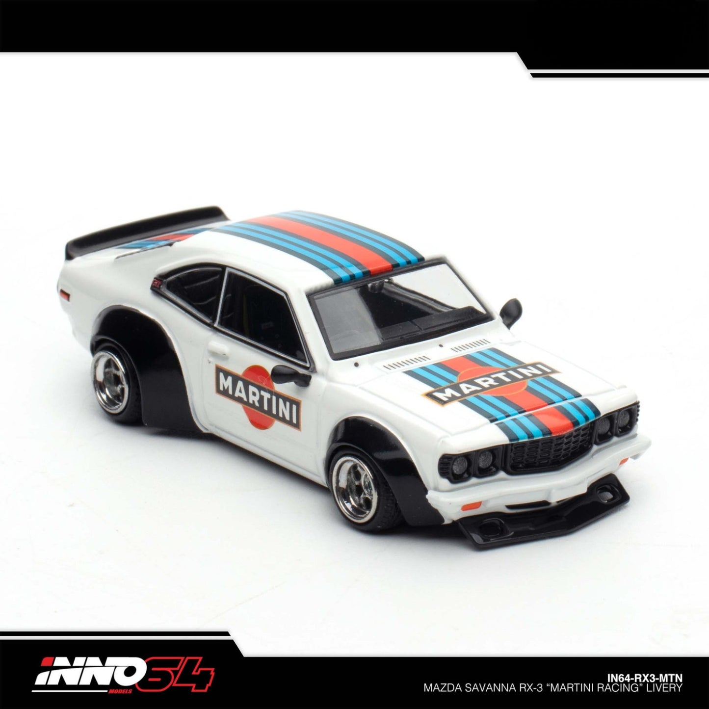 INNO64 - MAZDA SAVANNA RX3 "MARTINI RACING" Livery - IN64-RX3-MTN