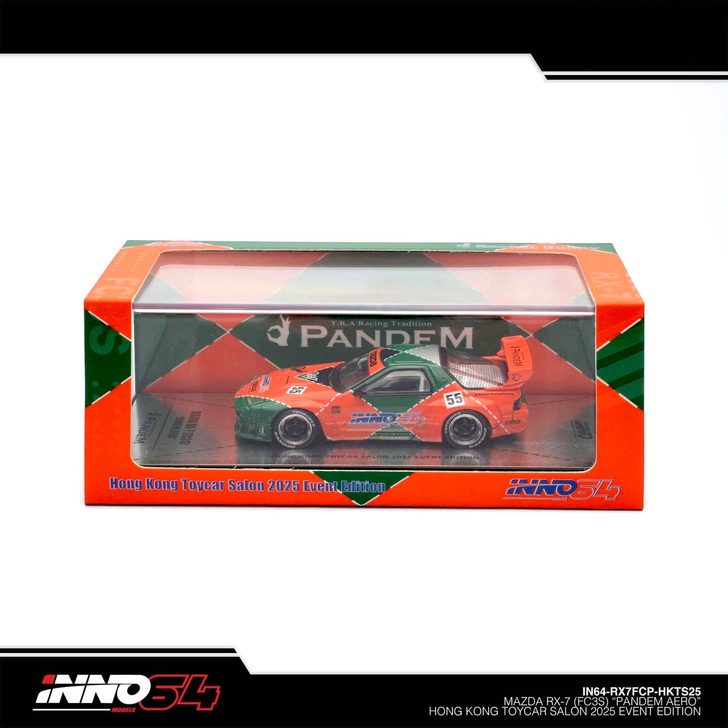 INNO64 - MAZDA RX7 (FC3S) "PANDEM AERO" Hong Kong Toy Car Salon 2025 - IN64-RX7FCP-HKTS25