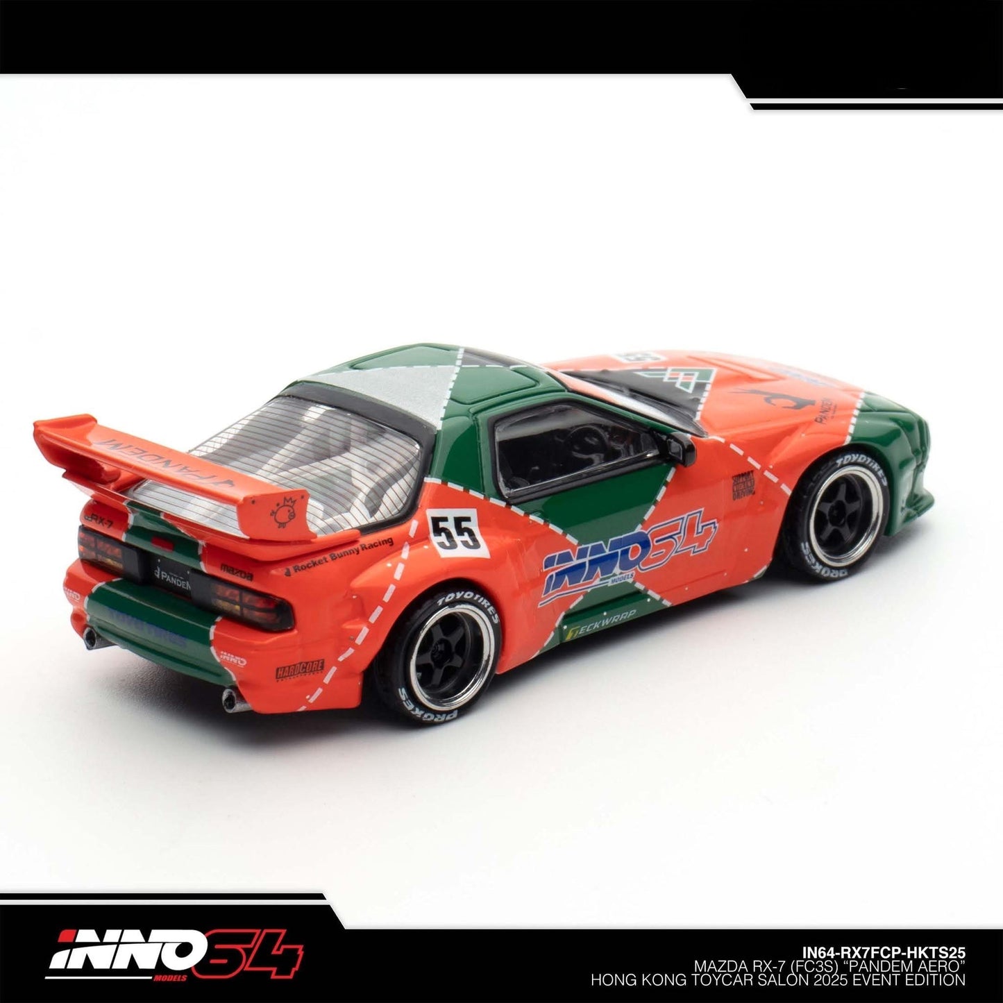 INNO64 - MAZDA RX7 (FC3S) "PANDEM AERO" Hong Kong Toy Car Salon 2025 - IN64-RX7FCP-HKTS25