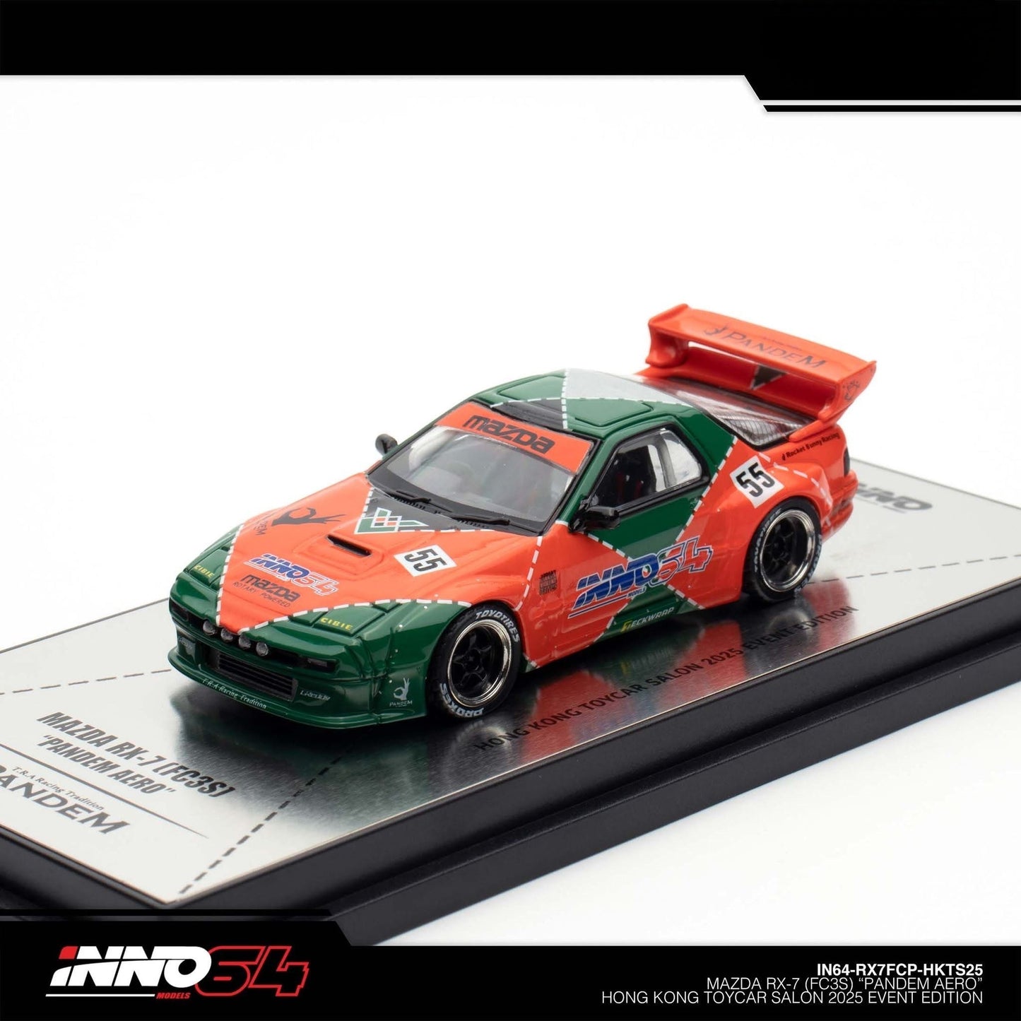 INNO64 - MAZDA RX7 (FC3S) "PANDEM AERO" Hong Kong Toy Car Salon 2025 - IN64-RX7FCP-HKTS25