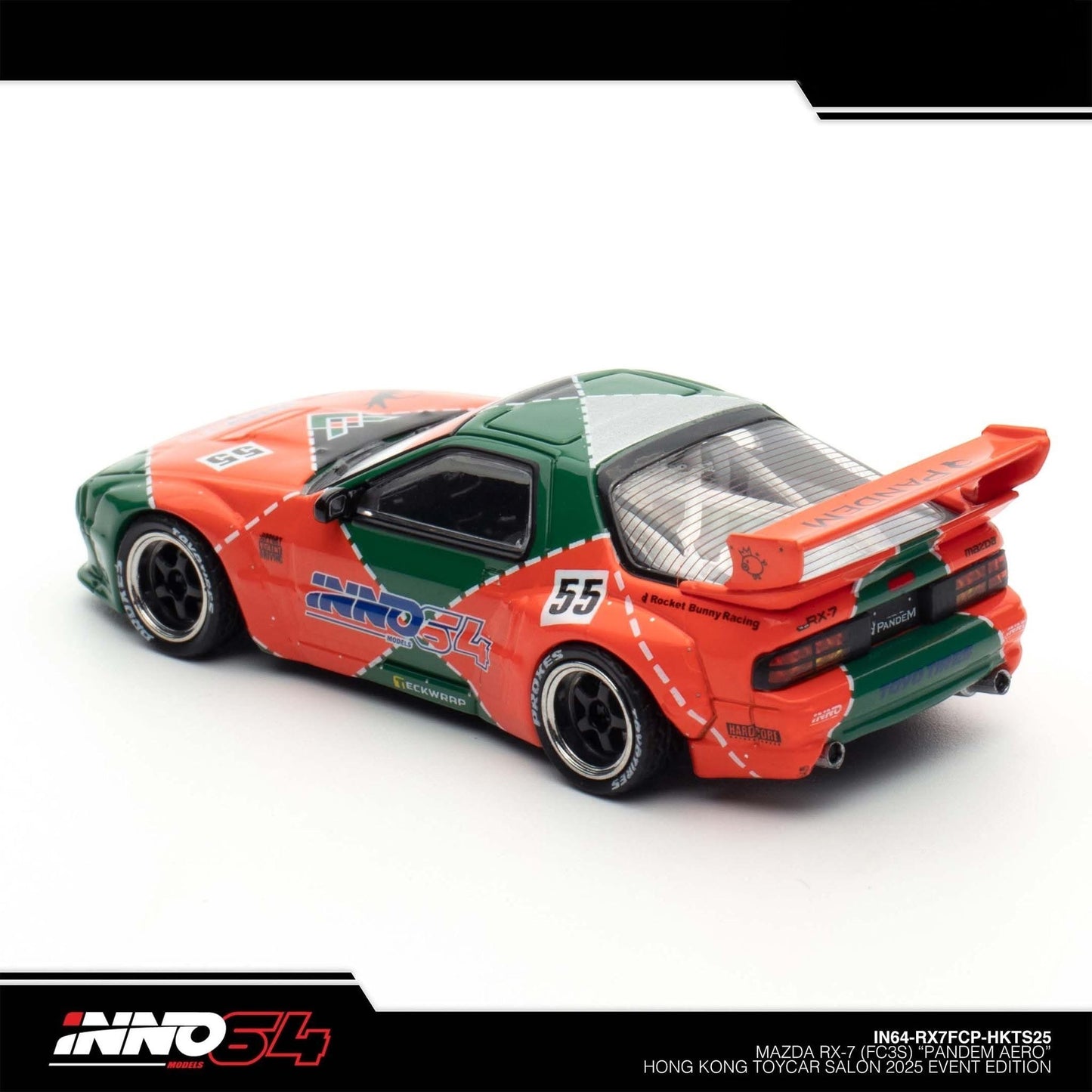 INNO64 - MAZDA RX7 (FC3S) "PANDEM AERO" Hong Kong Toy Car Salon 2025 - IN64-RX7FCP-HKTS25